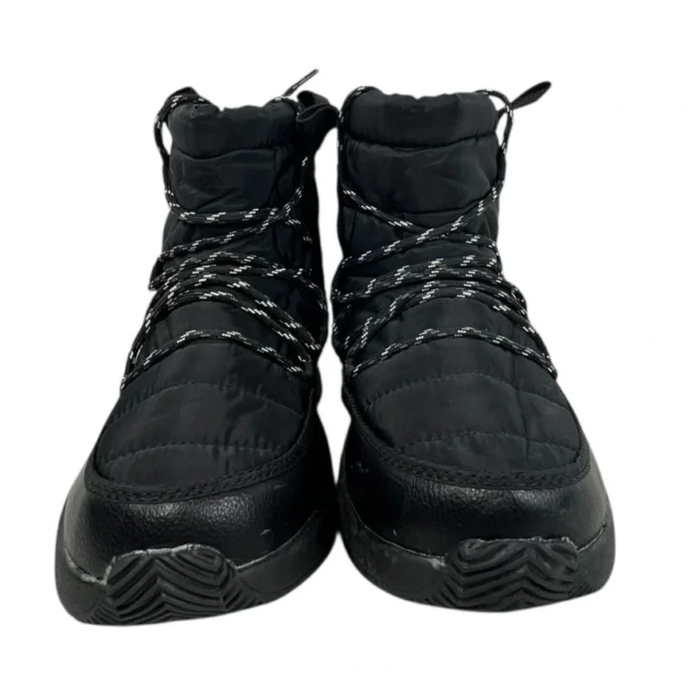 Time & Tru Black Puffy‎ Drawstring Insulated Winter Boot Women's Size 7 NWT